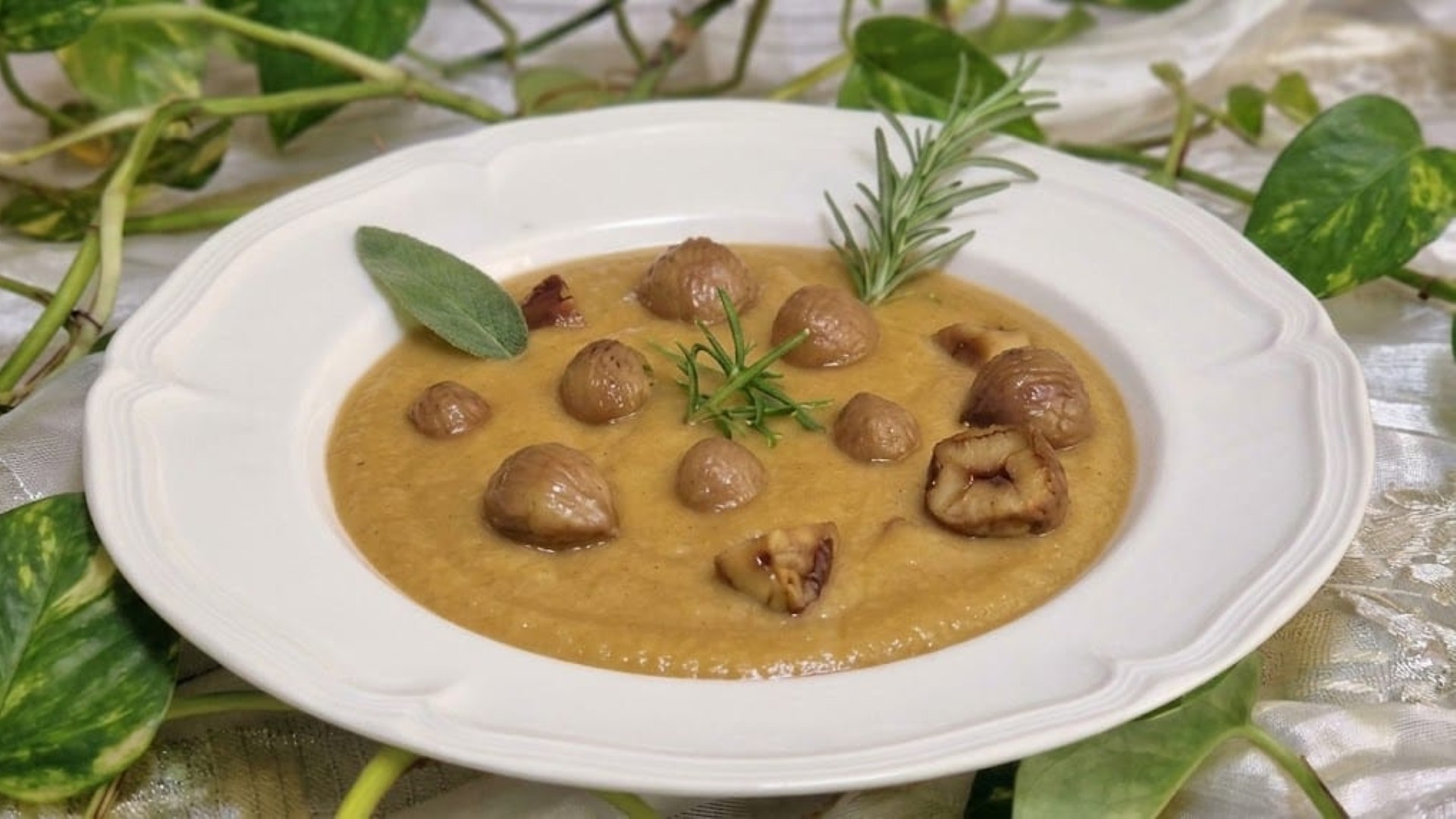 Zuppa di ceci e castagne