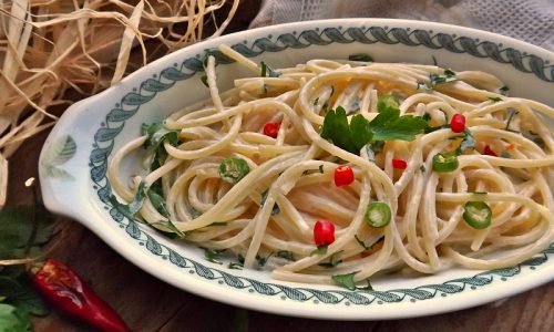 PASTA ACCIUGHE E  GORGONZOLA