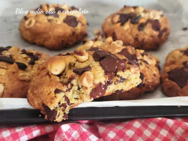 biscotti con gocce di cioccolato Americani