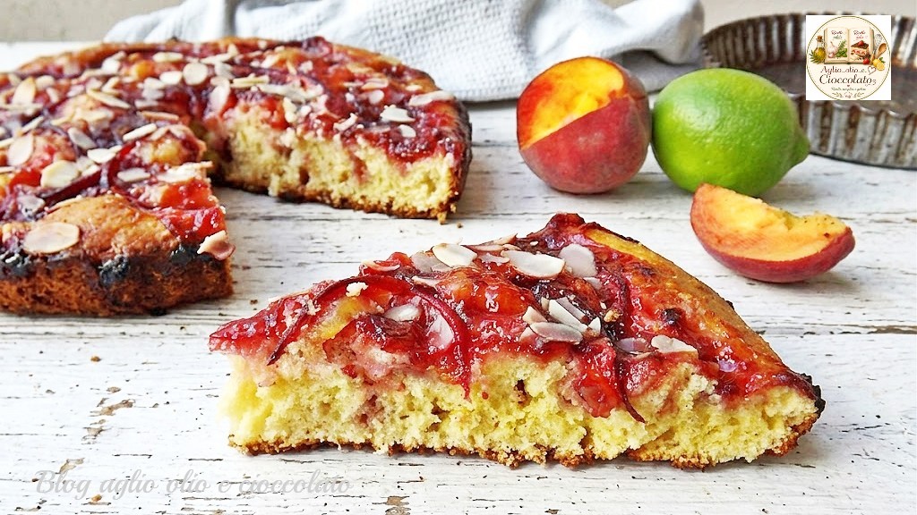 fetta crostata morbida pesche e limone