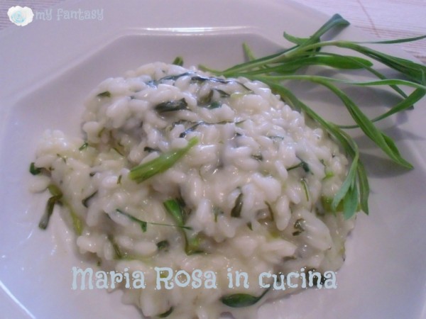 risotto coi carletti - erbette primaverili -  Maria Rosa in cucina