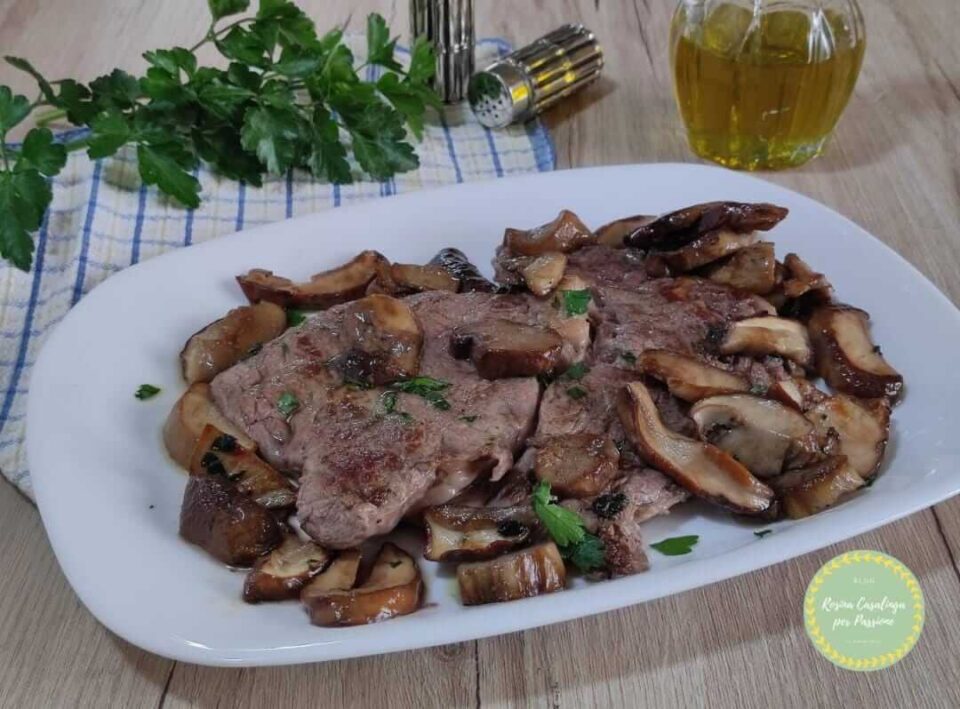 FILETTO DI VITELLO CON PORCINI Rosina Casalinga per passione