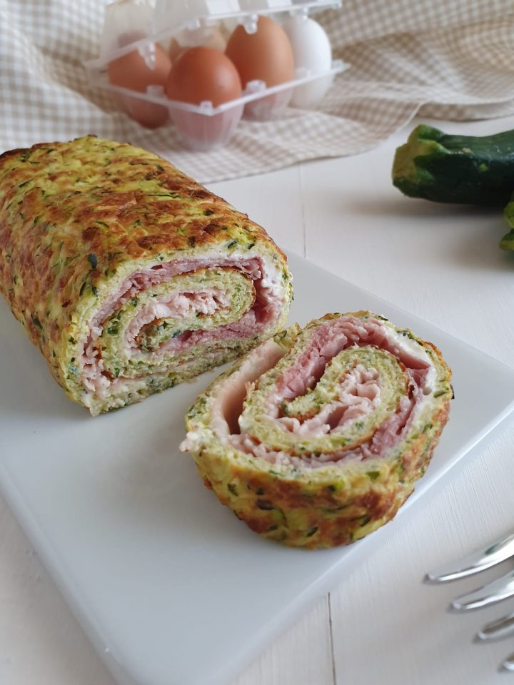 Rotolo frittata di zucchine