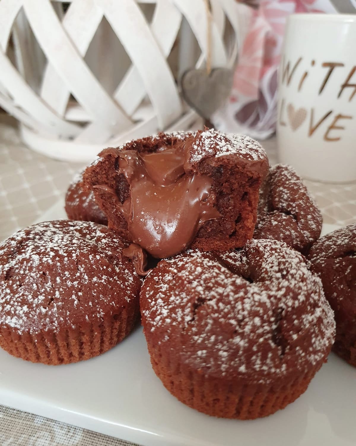 Muffin soffici alla nutella cremosa - Rosly a passion for pastry