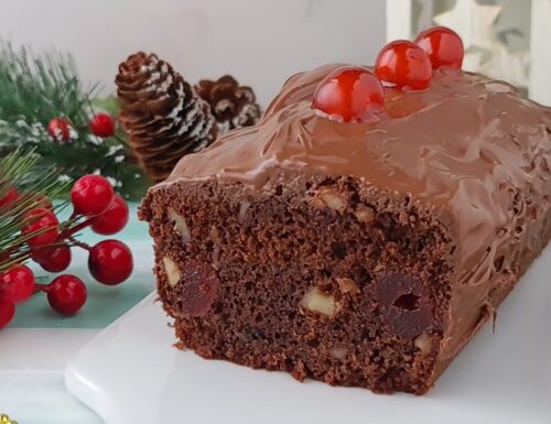 Christmas chocolate plumcake (in friggitrice ad aria)