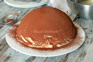 Zuccotto tiramisu' con base wafer
