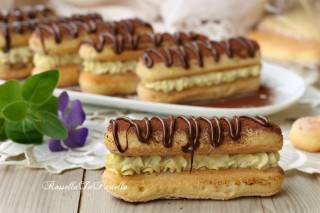 Tiramisù finger food, con crema al mascarpone e nutella