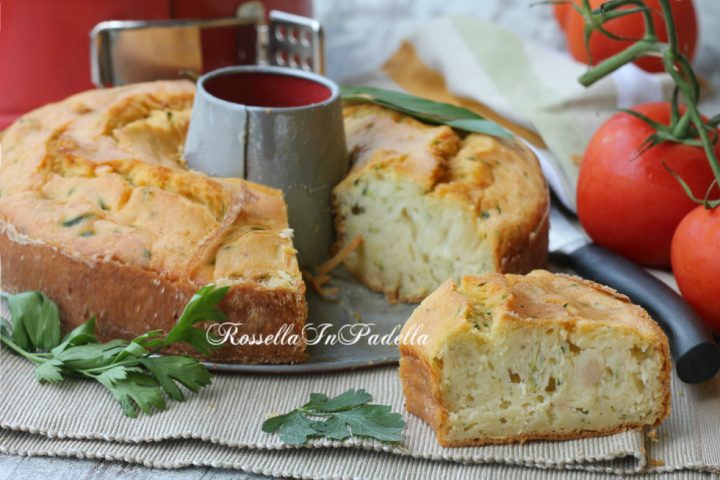 Ciambella con zucchine crude e tonno