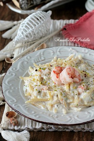 Trofie Con Crema Di Gamberi E Pistacchi, Primo Piatto Gustoso