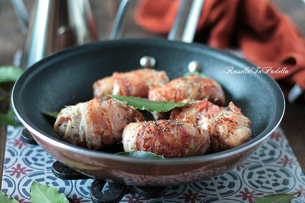 Bombette di pollo con pancetta e mozzarella