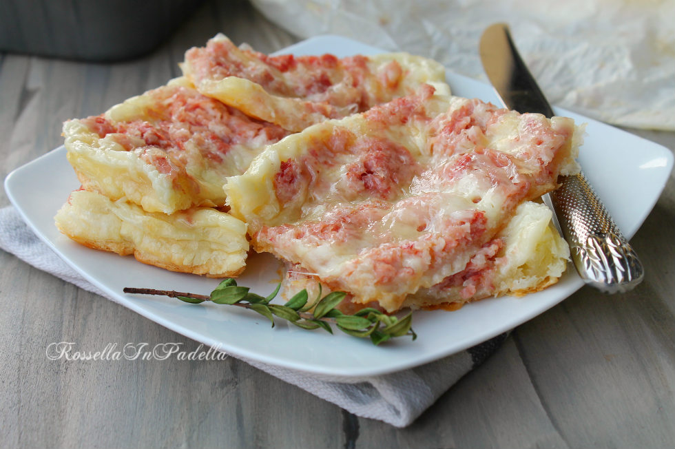 Ricetta Sfogliate al prosciutto e mozzarella, con cottura al contrario