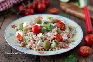 Farro all’insalata alla Farro all’insalata alla greca