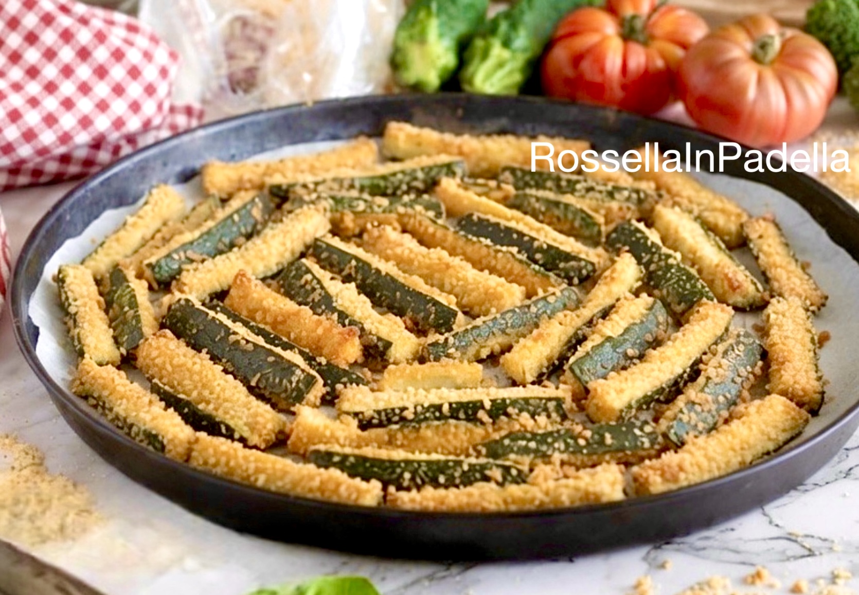 Stick di zucchine croccanti