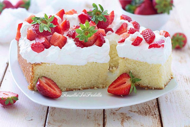 Ricetta TORTA FRAGOLE E PANNA ricetta facile