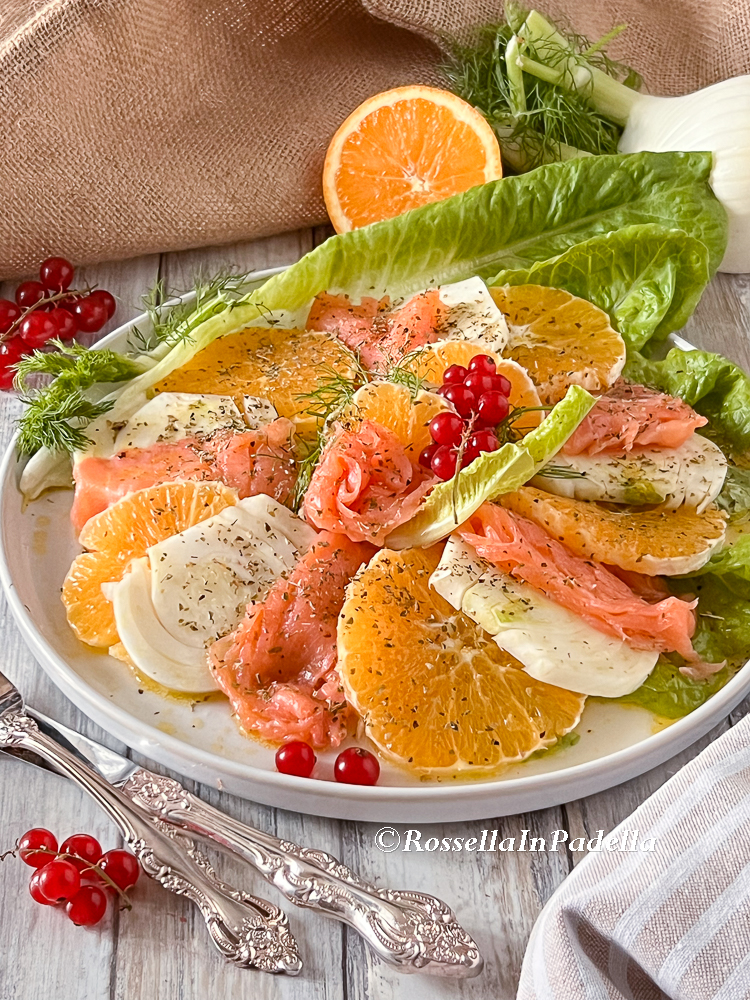 INSALATA ARANCE, FINOCCHI E SALMONE Ricetta