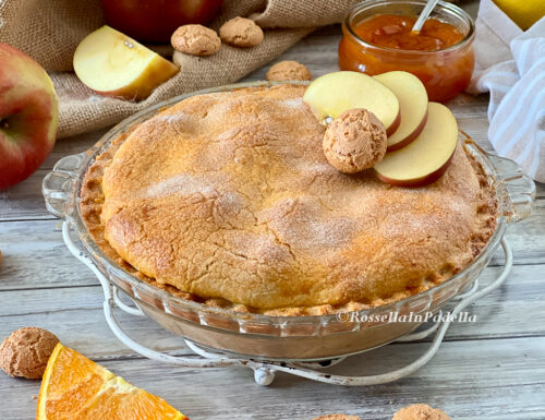 Torta AMAMELA crostata di mele e amaretti