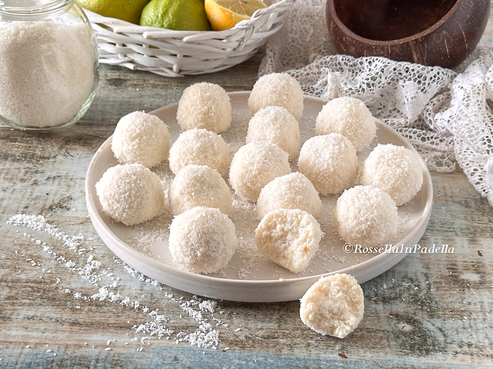 Tartufi cocco e limone