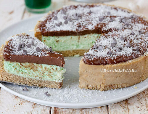 Torta fredda alla menta e cioccolato