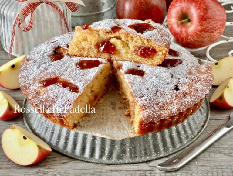 Torta crostata morbida con mele e marmellata: una torta speciale