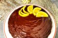 Torta arancia e cannella con glassa al cioccolato fondente