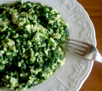 Risotto agli spinaci ricetta semplice