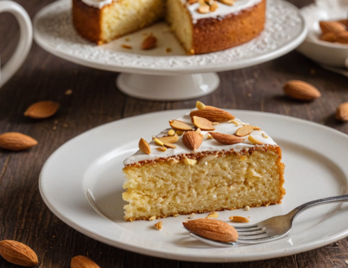Torta al Latte di Mandorla senza uova e senza burro