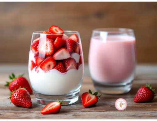 Frullato Estivo Proteico alle Fragole e Yogurt Greco