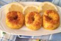Ciambelle di carne con besciamella al limone in crosta
