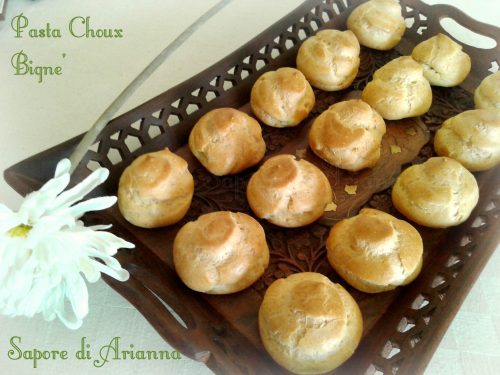 Pasta Choux…Bignè con crema chantilly e cioccolato bianco!!!