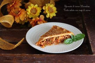 sformato di carne marsalese o torta salata con ragù