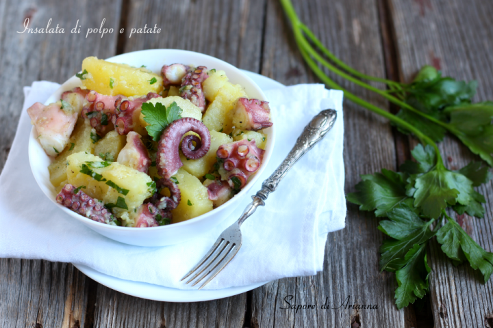 insala di polpo e patate fredda