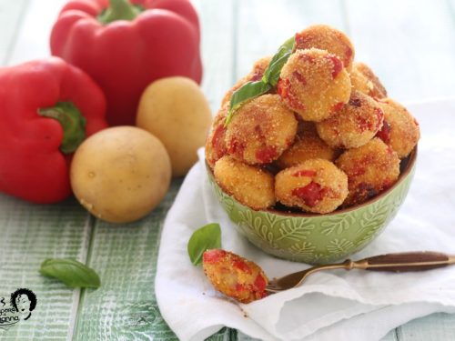 Polpette di peperoni e patate