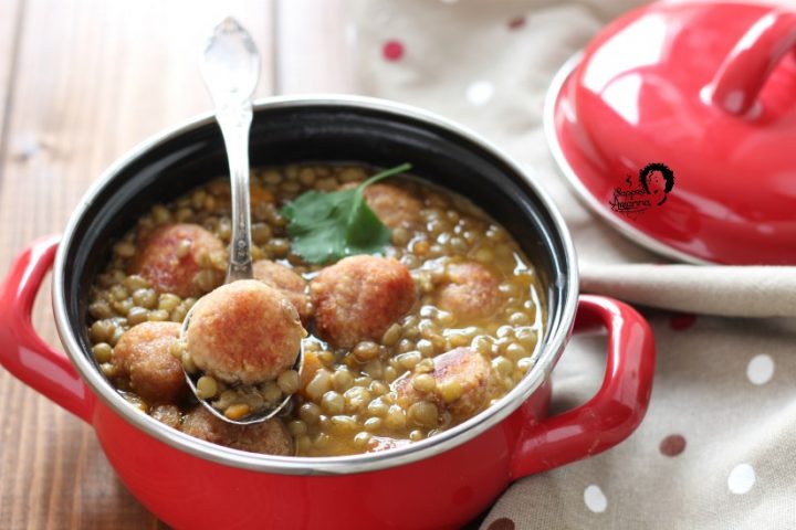 Polpette di cotechino in umido con le lenticchie