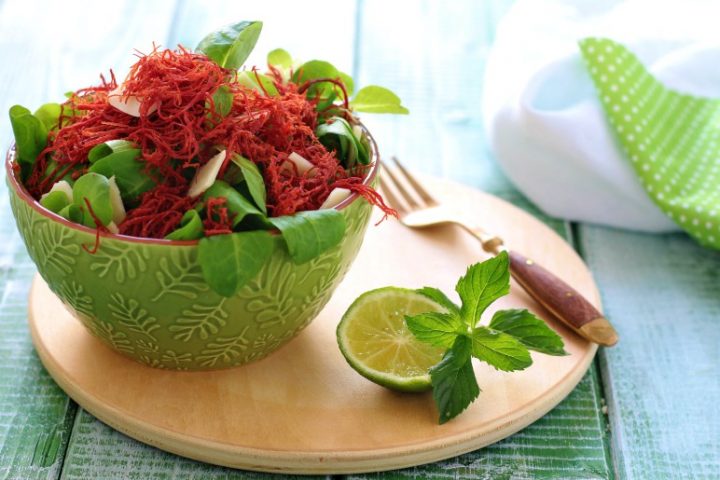 insalata con sfilacci di cavallo e grana