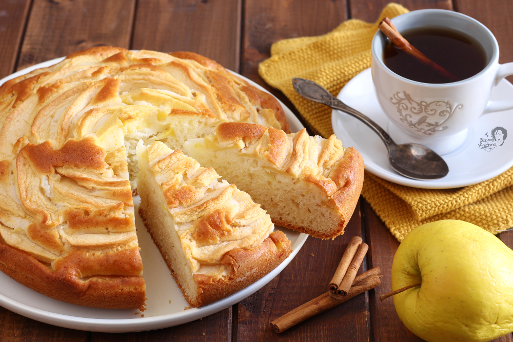 torta di mele solo albumi