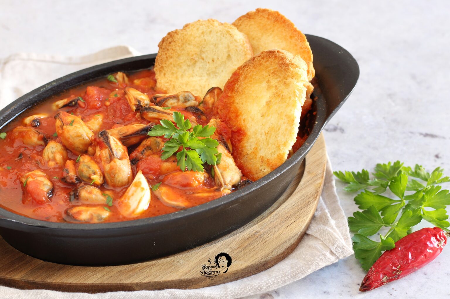 Zuppa di Cozze Surgelate sgusciate con pomodoro Sapore di Arianna