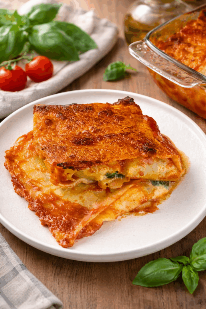 fagottini di lasagna con spinaci e ricotta