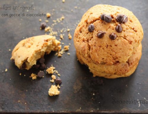 Cookies integrali con gocce di cioccolato – sani e gustosi –
