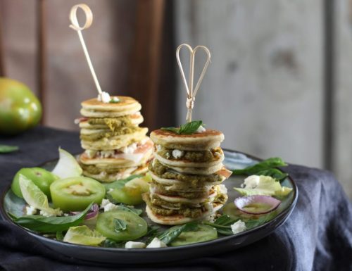 Mini pancake salati, sfizioso aperitivo