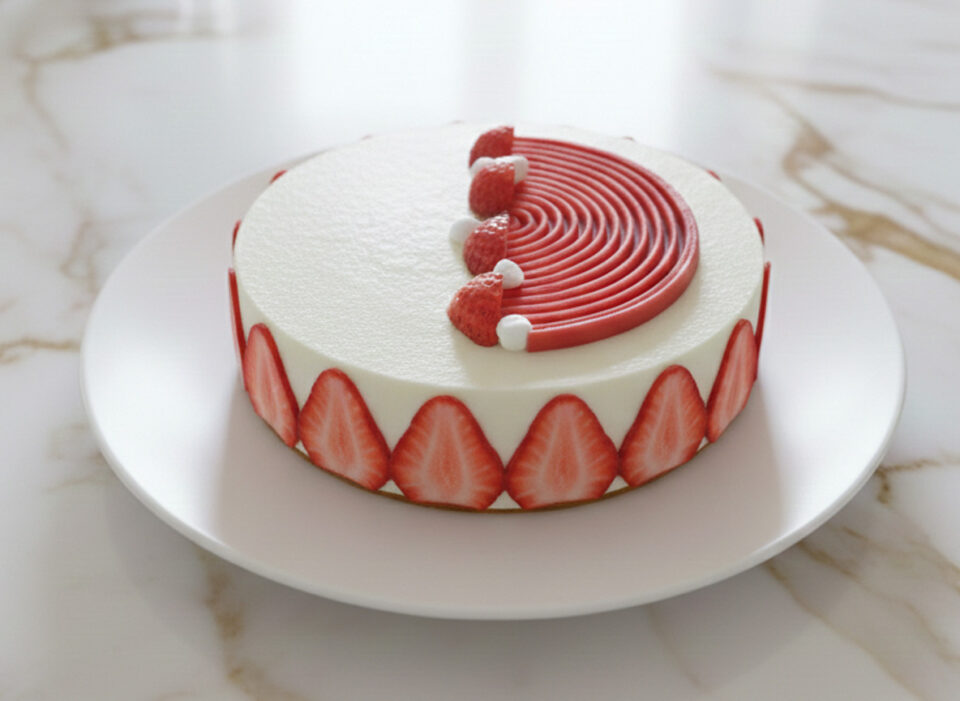 Torta Moderna alle Fragole e Limone