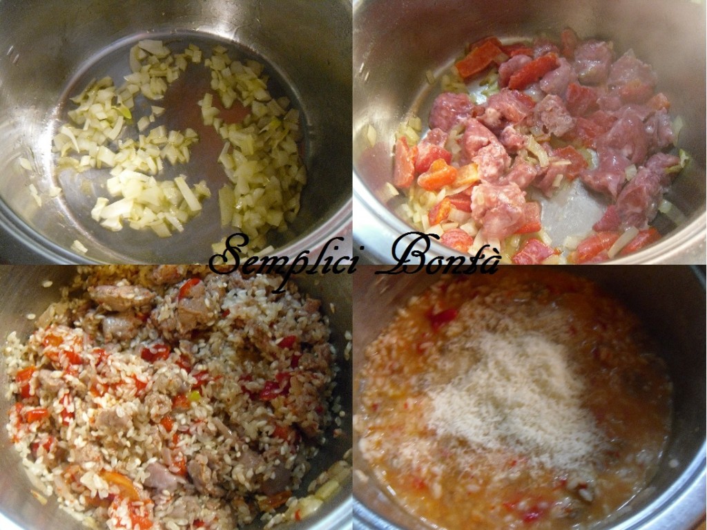 risotto salsiccia e peperoni