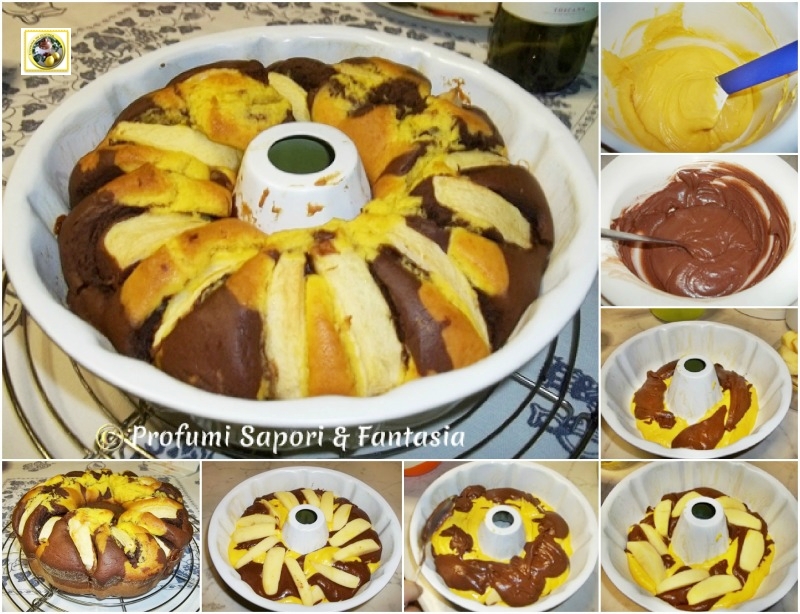 Torta di mele alla panna e cioccolato  Blog Profumi Sapori & Fantasia