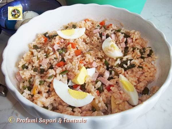Insalata di riso fantasia, ricetta veloce  Blog Profumi Sapori & Fantasia