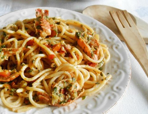 Spaghetti al sugo di scampi ricetta mare