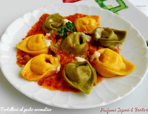 Tortelloni al pesto aromatico