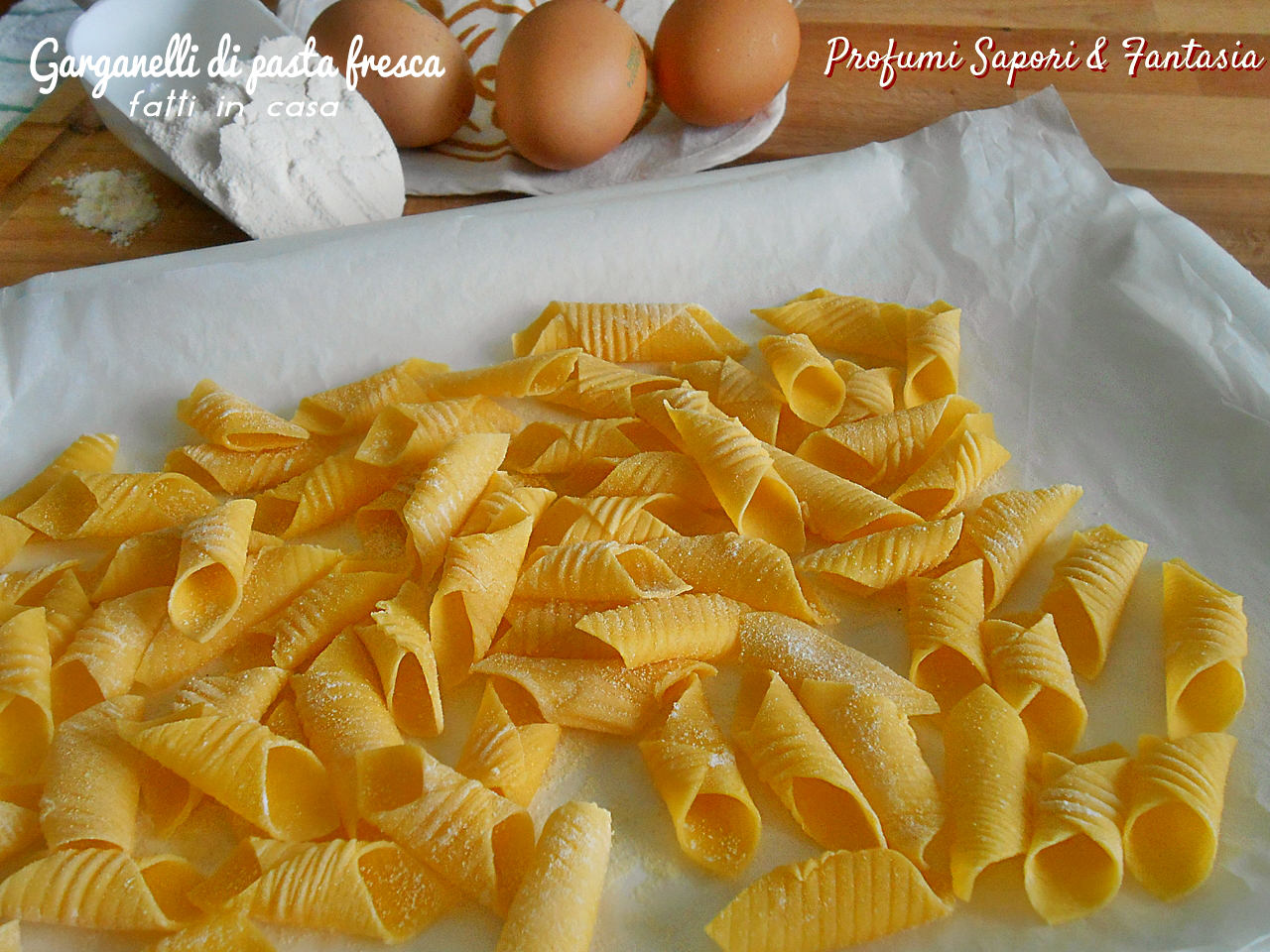 Garganelli di pasta fresca fatti in casa ricetta di base con foto ... Profumi fatti in casa
