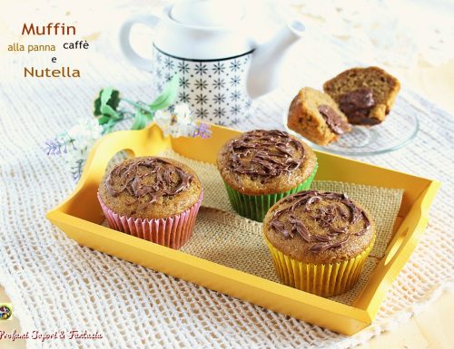 Muffin alla panna caffe’ e Nutella