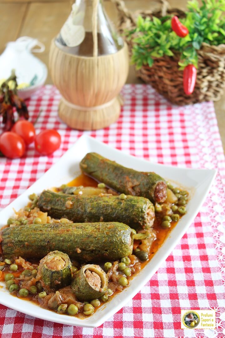 zucchine ripiene al sugo