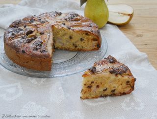 torta 5 minuti pere e cioccolato