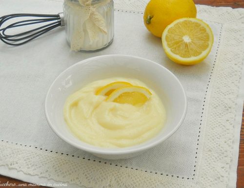 Crema pasticcera leggera al limone